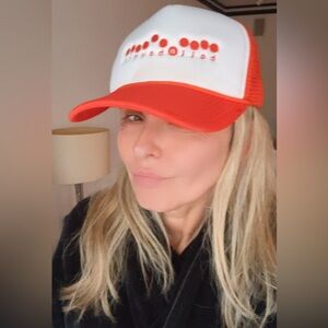 Ball-n-bounce orange baseball hat